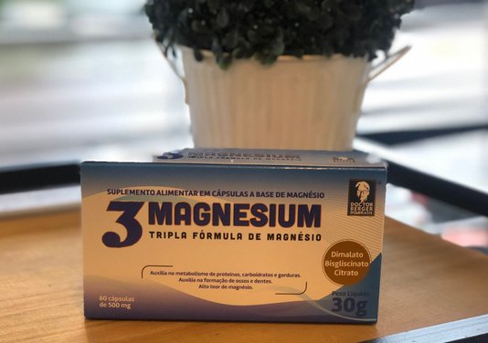 3 magnesium Tripla Fórmula de Magnésio 500mg Doctor Berger