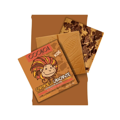 Barra de Chocolate Kids Sabor de Caramelo 30g Cookoa