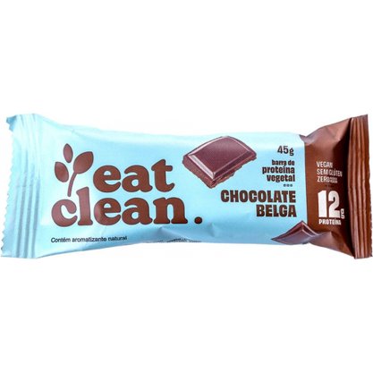 Barra de Proteína Vegana Sabor de Chocolate Belga 45g Eat Clean