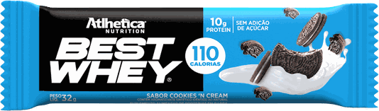 Best Whey Bar Cookies e Cream 32g Atlhetica Nutrition