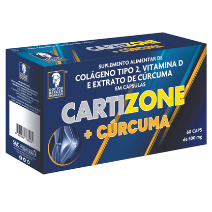 Colágeno Cartizone Tipo II curcuma 500mg 60 Cápsulas Doctor Berger