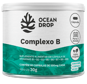 Complexo B Vegano 60 Cápsulas Ocean Drop