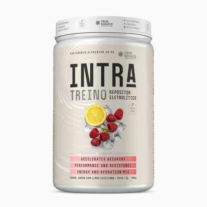Intra-Treino Repositor Eletrolíticos Sport Line (Linha Esportiva) Sabor de Amora com Limão Siciliano 900g True Source