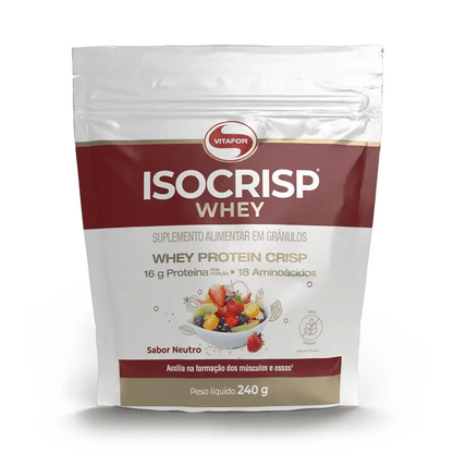 Isocrisp Whey Protein Crisp Sabor Neutro 240g Vitafor