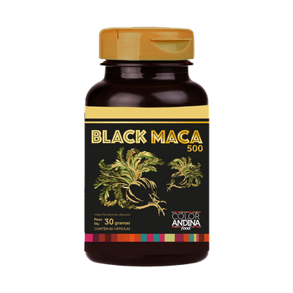 Maca Preta Peruana 100% Pura (Direto dos Andes) 60 Cápsulas Color Andina