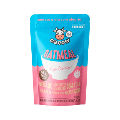 Oatmeal Mistura Proteica de Aveia Sabor de Berries (frutas vermelhas) 450g Cacow