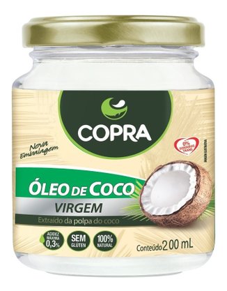Oleo  de coco virgem 200ml Copra