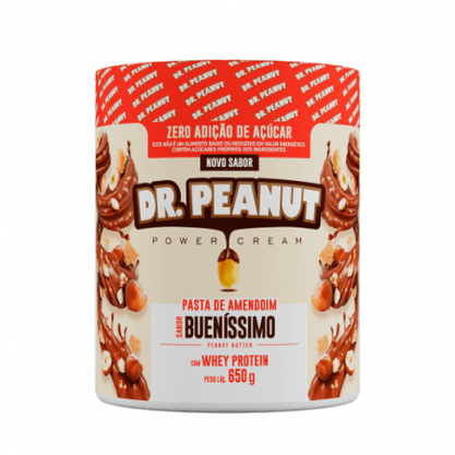 Pasta de Amendoim Bueníssimo com Whey Protein 650g Dr Peanut