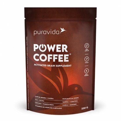 Power Coffee ACTIVATED BRAIN SUPPLEMENT 220g Puravida