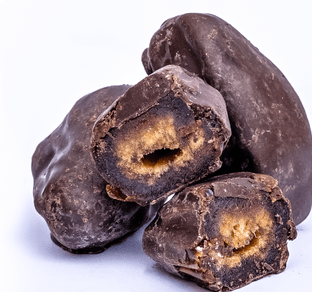 Tâmara Jumbo Coberta com Chocolate Preto 70% 100g Sem Açúcar