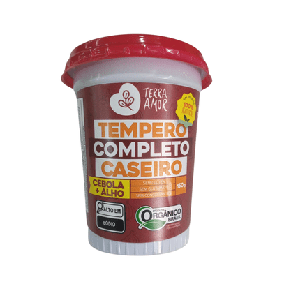Tempero Caseiro Completo com Cebola e Alho Orgânico 150g Terra Amor