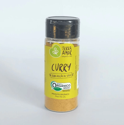 Tempero Curry Orgânico 40g Terra Amor