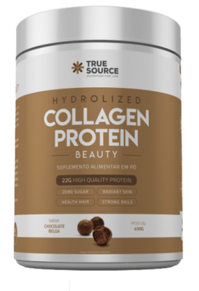 True Collagen Protein Beauty Sabor de Chocolate Belga 450g True Source