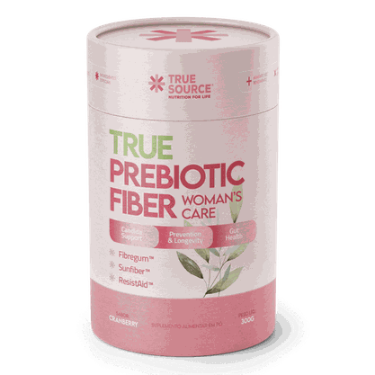 True Prebiotic Fiber (Fibra Preobiótica) Sabor Cranberry 300g True Source