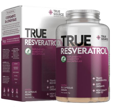 True Resveratrol 30 Cápsulas 450mg True Source