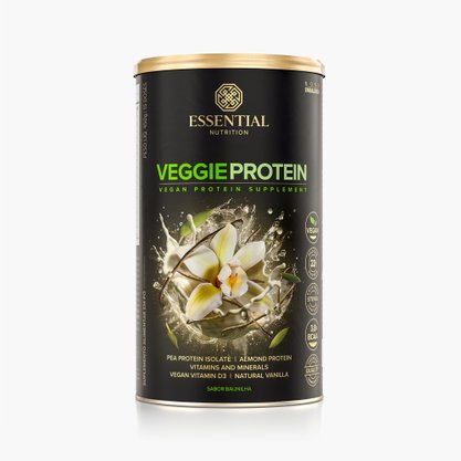 Veggie Protein (Proteina Vegana) Sabor Vanilla 450g 15 Doses Essential