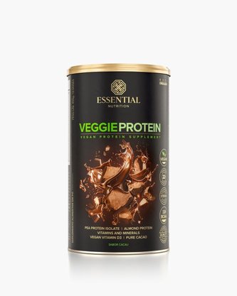 Veggie Protein Sabor Cacao (Proteína Vegana Sabor Cacau Belga) 455g/13ds Essential
