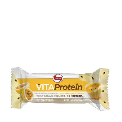 Vita Protein Barra de Proteína de Mousse de Maracujá 36g Vitafor