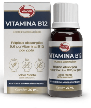Vitamina D3 + K2  Líquida Sabor de Menta 20ml Vitafor
