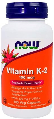 Vitamina K-2 100mcg 100 Cápsulas Now