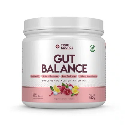 Vitaminas e Minerais Gut Immune Balance Sabor Citrus Berry (frutas cítricas e frutas vermelhas) 350g True Source