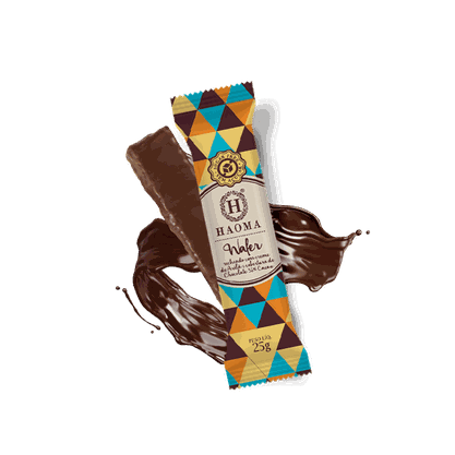 Wafer Recheado com Creme de Avelã e Cobertura de Chocolate 25g Haoma