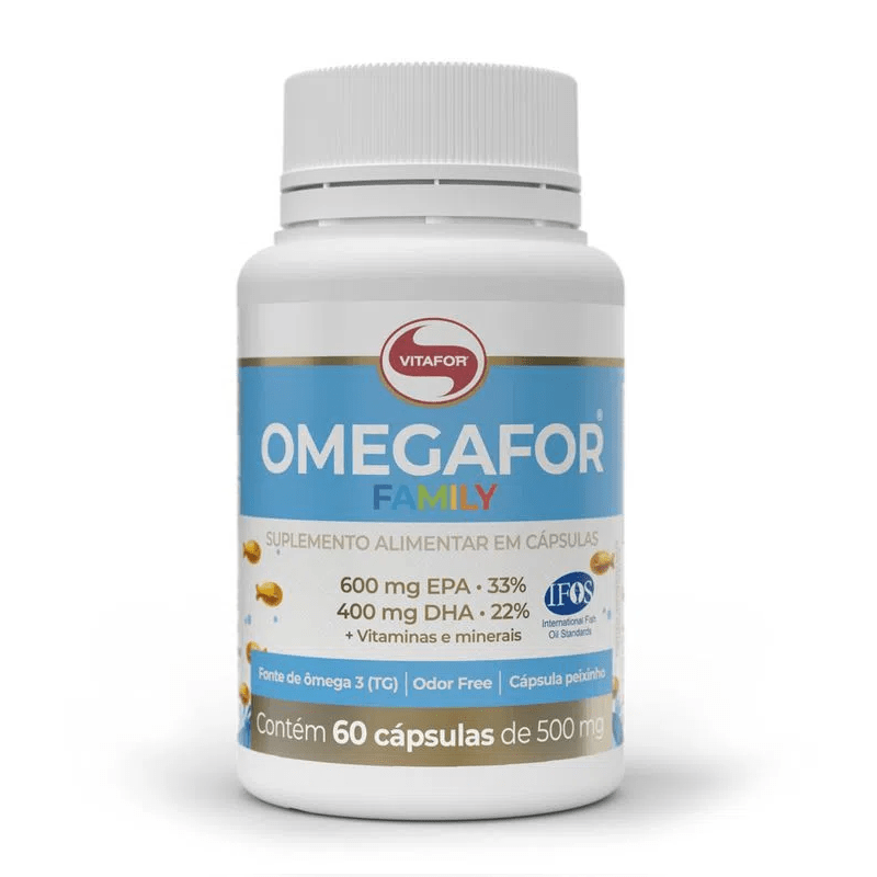 Mega DHA Ômega - VITAFOR - com 60 cápsulas - Menu com Saúde - Alimentos,  Bebidas e Suplementos