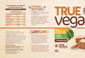 Proteína Vegana True Vegan Doce de Leite 34g - Truesource