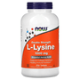 L-Lysina (L-Lisina) 1000mg 250 Comprimidos Now Foods