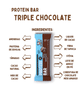 Protein Bar (Barra de Proteína Vegana) Triple Sabor de Chocolate 40g Cacow
