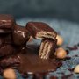 Wafer Recheado Com Creme de Avelã e Cobertura de Chocolate  Haoma